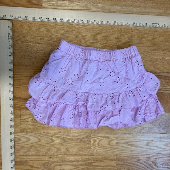 pink ruffle mini skirt - Picture 1 of 3